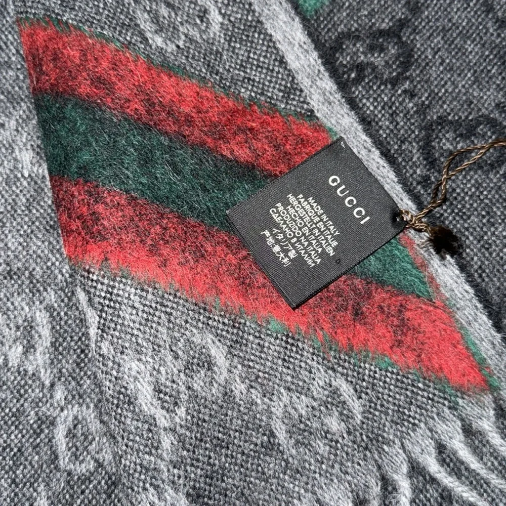 Gucci Wool and Alpaca Scarf-Authentic-NWT